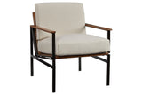 Tilden Ivory/Brown Accent Chair -  - Luna Furniture