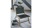 Fayme Light Brown/Black Accent Chair