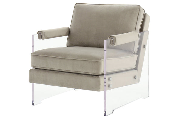 Avonley Taupe Accent Chair