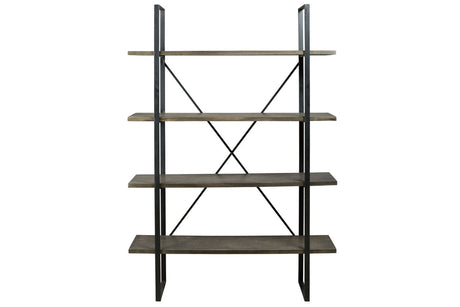 Gilesgrove Black/Gray Bookcase from Ashley - Luna Furniture