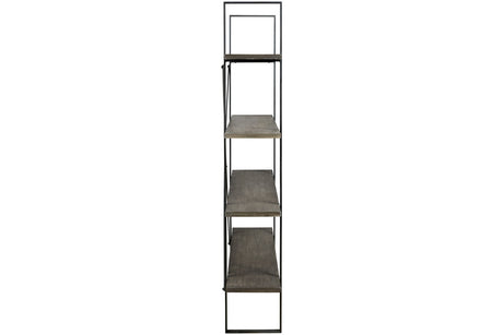 Gilesgrove Black/Gray Bookcase from Ashley - Luna Furniture