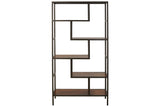 Frankwell Brown/Black Bookcase from Ashley - Luna Furniture