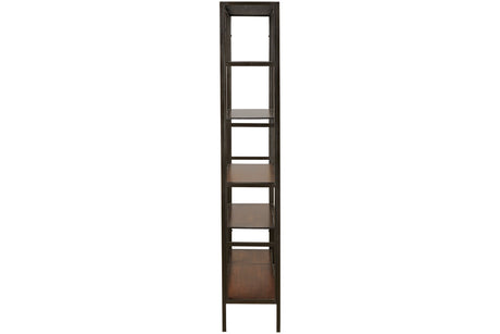Frankwell Brown/Black Bookcase from Ashley - Luna Furniture