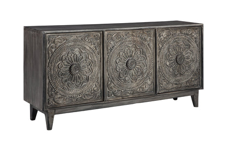 Fair Ridge Dark Brown Accent Cabinet -  - Luna Furniture