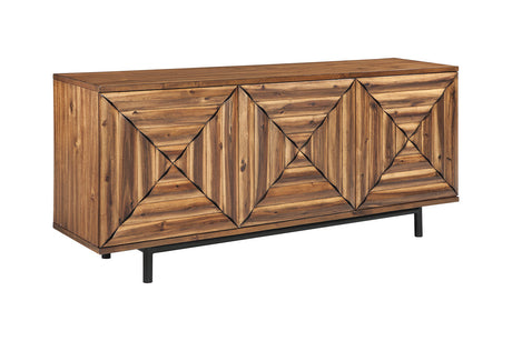 Fair Ridge Warm Brown Accent Cabinet -  - Luna Furniture