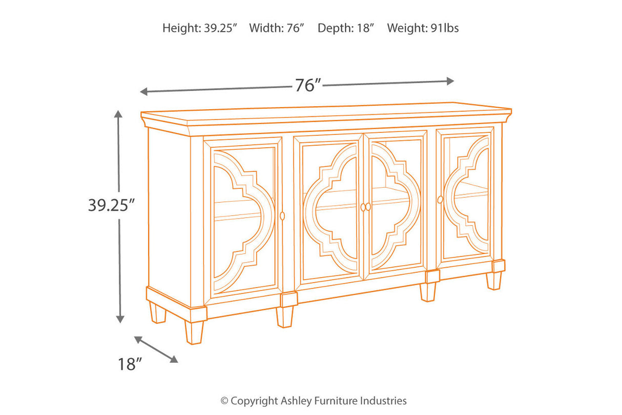 Fossil Ridge Gray Accent Cabinet -  - Luna Furniture