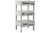 Yulton Antique White Storage Shelf from Ashley - Luna Furniture