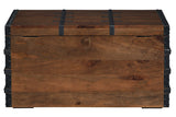 Kettleby Brown Storage Trunk from Ashley - Luna Furniture