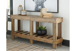 Susandeer Brown Sofa/Console Table