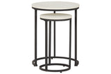 Briarsboro White/Black Accent Table, Set of 2 -  - Luna Furniture