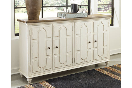Roranville Antique White Accent Cabinet from Ashley - Luna Furniture