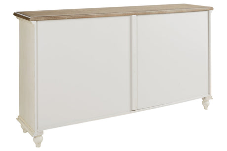 Roranville Antique White Accent Cabinet from Ashley - Luna Furniture