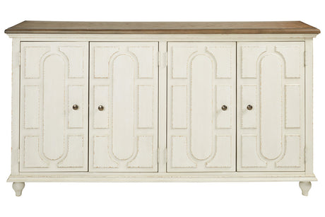 Roranville Antique White Accent Cabinet from Ashley - Luna Furniture