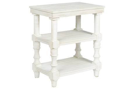 Dannerville Antique White Accent Table -  - Luna Furniture