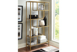 Frankwell Gold Finish Bookcase from Ashley - Luna Furniture