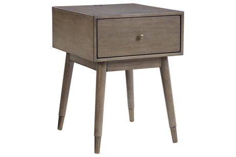 Paulrich Antique Gray Accent Table -  - Luna Furniture