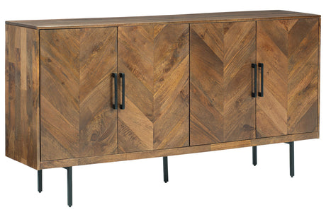 Prattville Brown Accent Cabinet from Ashley - Luna Furniture
