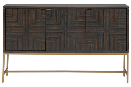 Elinmore Brown/Gold Finish Accent Cabinet from Ashley - Luna Furniture