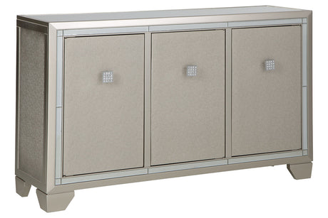 Chaseton Champagne Accent Cabinet from Ashley - Luna Furniture