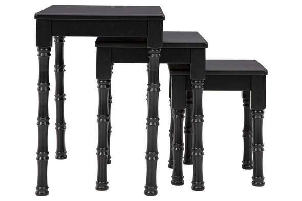 Dasonbury Black Accent Table, Set of 3