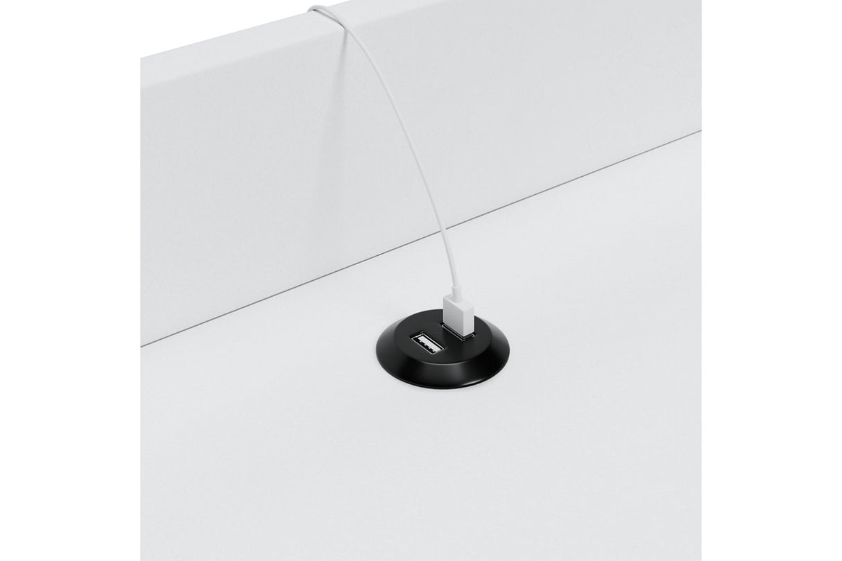 Blariden White Accent Table -  - Luna Furniture
