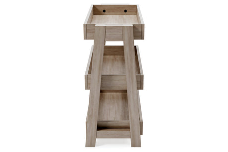 Blariden Light Tan Shelf Accent Table from Ashley - Luna Furniture