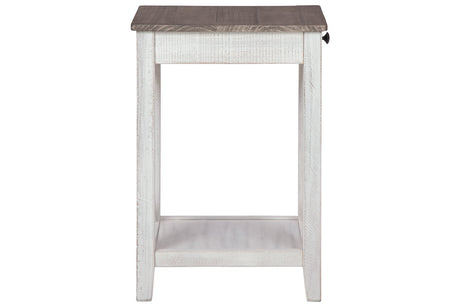 Adalane White/Gray Accent Table from Ashley - Luna Furniture