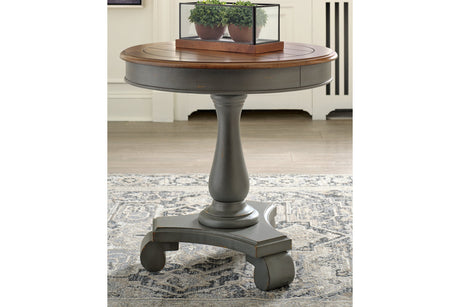 Mirimyn Gray/Brown Accent Table -  - Luna Furniture