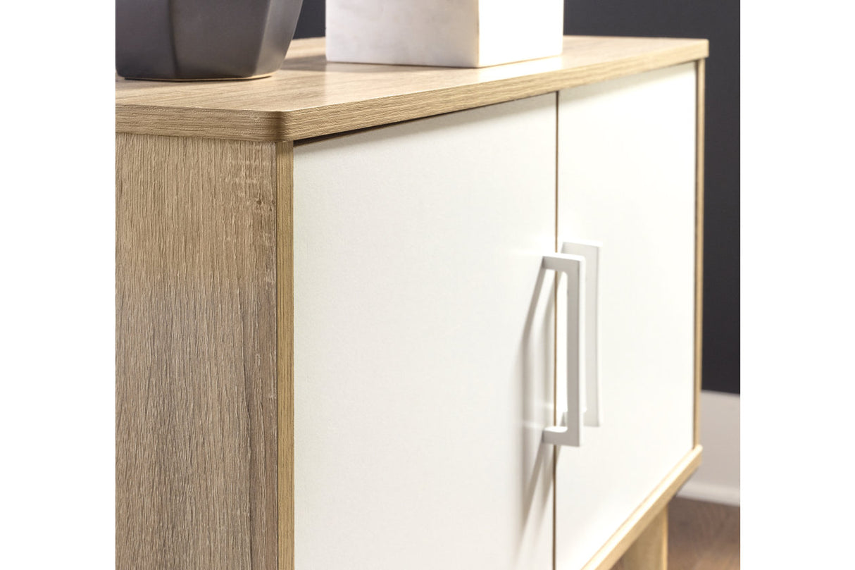 Orinfield Natural/White Accent Cabinet