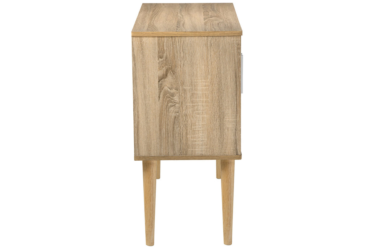 Orinfield Natural/White Accent Cabinet