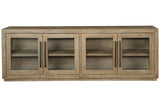 Waltleigh Distressed Brown Accent Cabinet