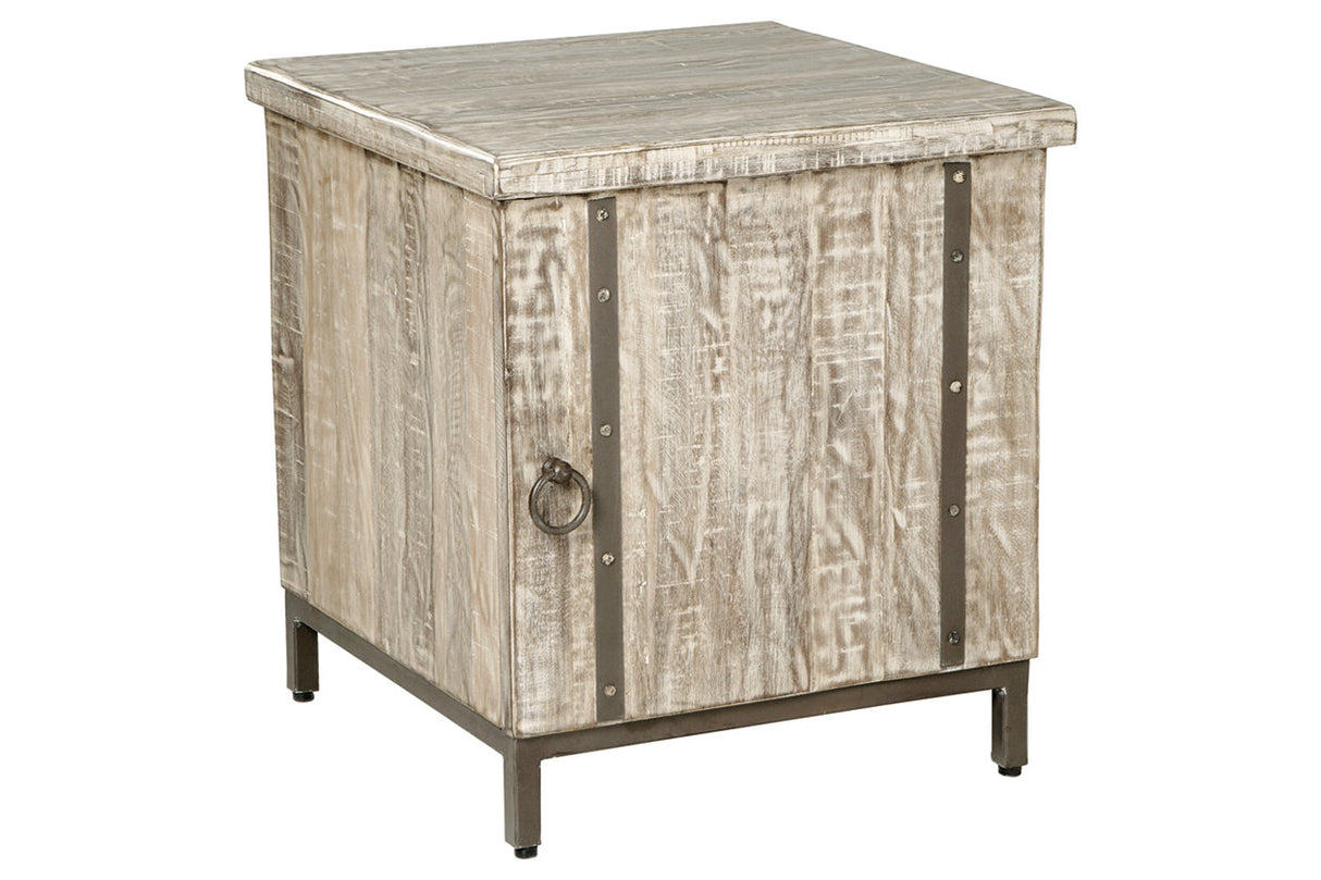 Laddford Whitewash Accent Cabinet from Ashley - Luna Furniture