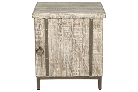 Laddford Whitewash Accent Cabinet from Ashley - Luna Furniture