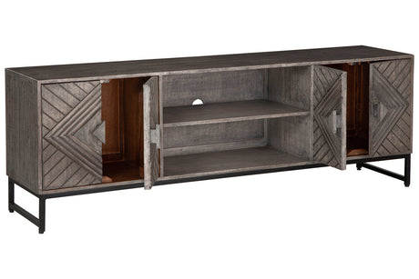 Treybrook Distressed Gray Accent Cabinet from Ashley - Luna Furniture