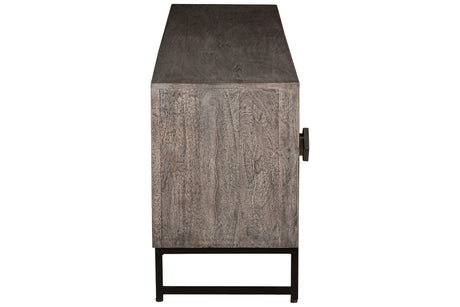 Treybrook Distressed Gray Accent Cabinet from Ashley - Luna Furniture