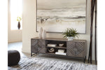 Treybrook Distressed Gray Accent Cabinet