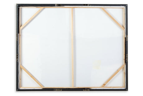 Reighlea Black/White Wall Art from Ashley - Luna Furniture