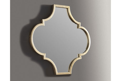 Callie Gold Finish Accent Mirror -  - Luna Furniture
