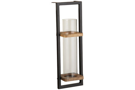 Colburn Natural/Black Wall Sconce from Ashley - Luna Furniture