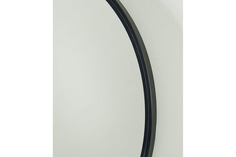 Brocky Black Accent Mirror from Ashley - Luna Furniture