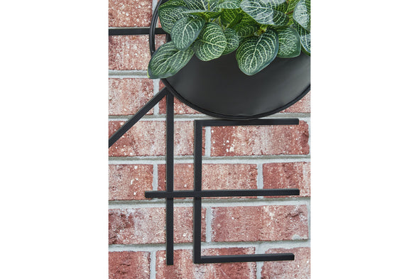Dunster Black Wall Planter On Stand
