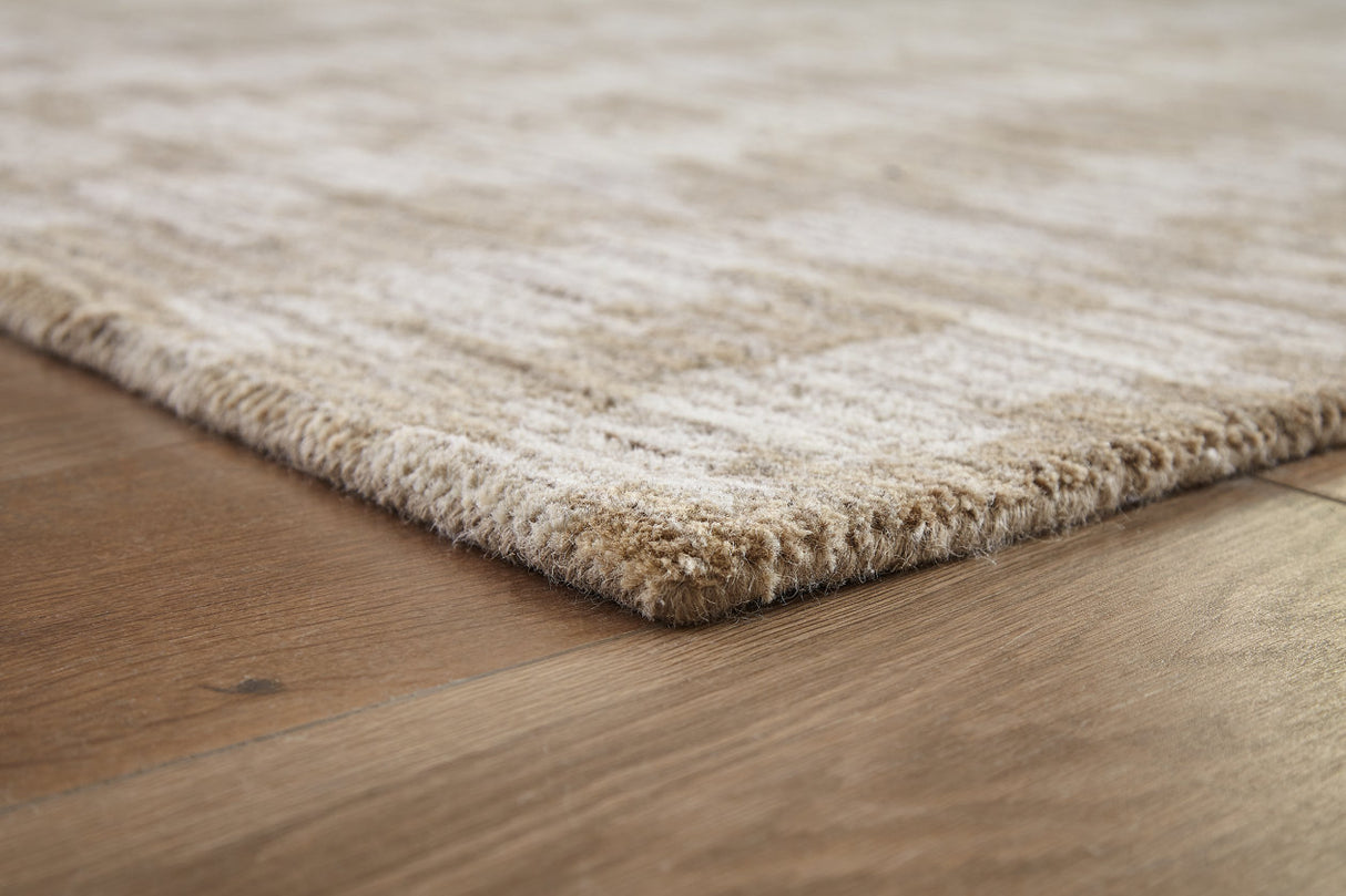 Abanlane Brown/Cream Medium Rug from Ashley - Luna Furniture