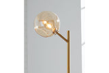 Abanson Amber/Gold Finish Floor Lamp from Ashley - Luna Furniture