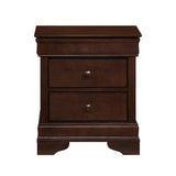 Abbeville Cherry Nightstand, Hidden Drawer from Homelegance - Luna Furniture