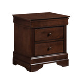 Abbeville Cherry Nightstand, Hidden Drawer from Homelegance - Luna Furniture