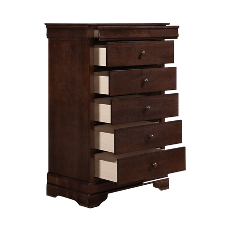 Abbeville Cherry Sleigh Bedroom Set from Homelegance - Luna Furniture