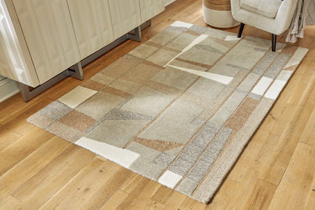 Abbotton Taupe/Gray/Caramel 8' x 10' Rug from Ashley - Luna Furniture