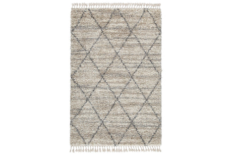 Abdalah Beige/Gray 5' x 7' Rug from Ashley - Luna Furniture