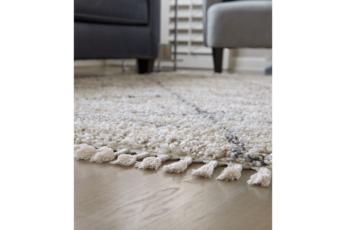 Abdalah Beige/Gray 5' x 7' Rug from Ashley - Luna Furniture