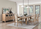 Aberdeen Light Oak Extendable Dining Table from Homelegance - Luna Furniture